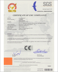 Certification of EMC COMPLIANCE 